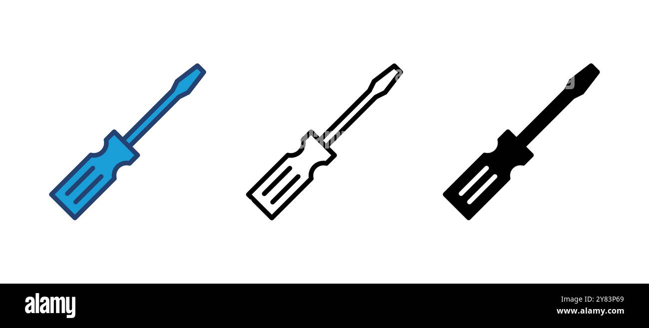 Unscrew screw Stock Vector Images - Alamy