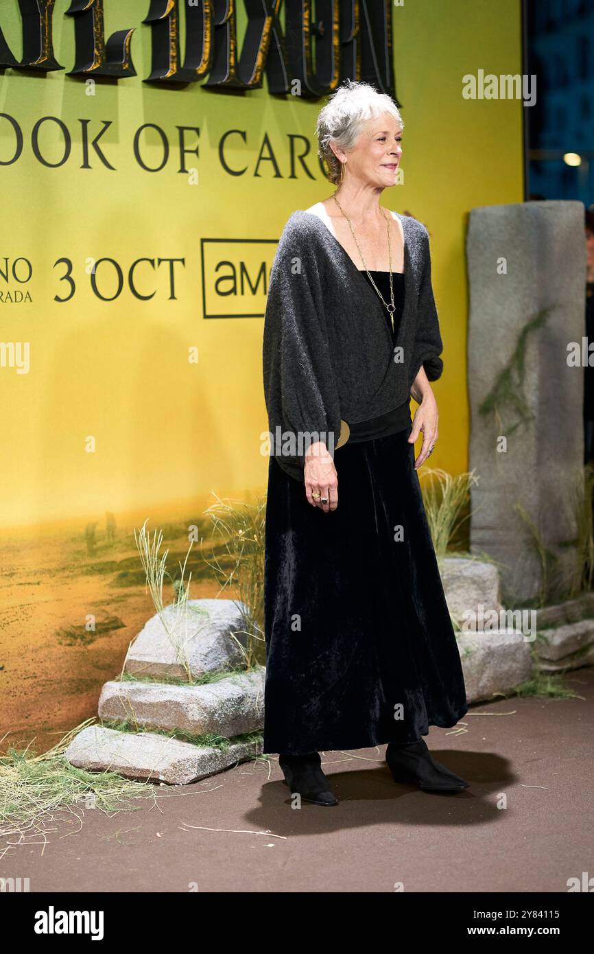 Madrid, Spain. 02nd Oct, 2024. Melissa McBride attends 'The Walking Dead: Daryl Dixon' Premiere at Callao Cinema on October 2, 2024 in Madrid, Spain. Credit: Album/Alamy Live News Stock Photo