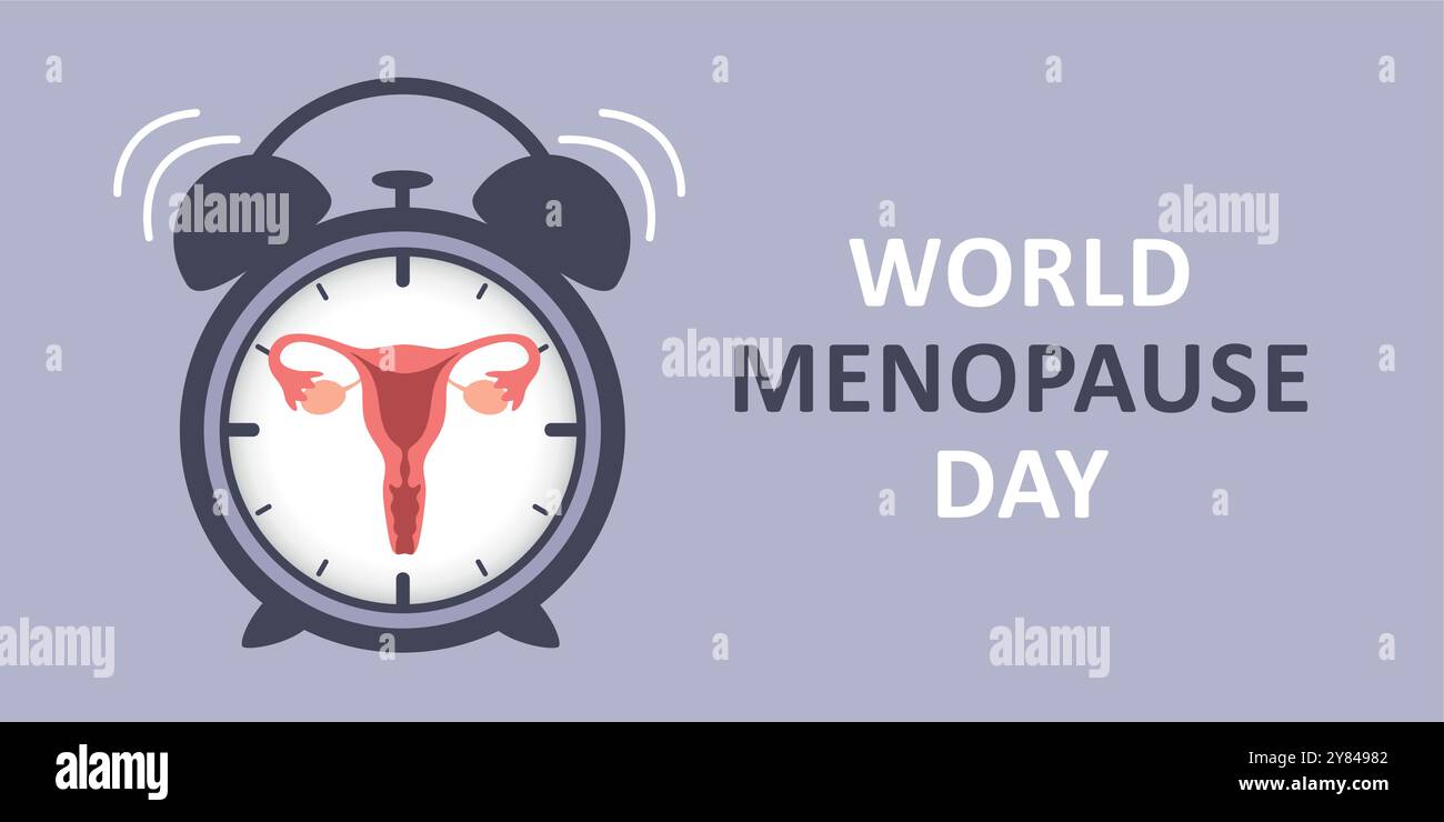 world menopause day female reproductive system in the ringing alarm ...