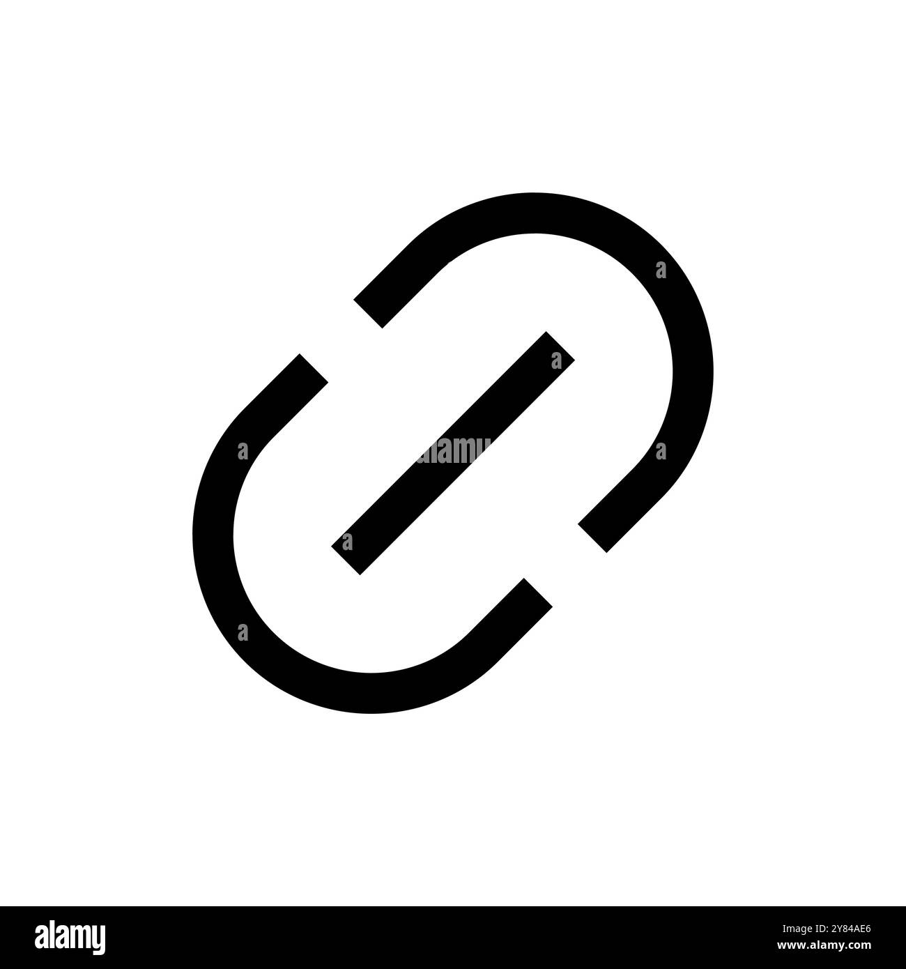 Link icon vector. Hyperlink chain sign and symbol Stock Vector Image ...