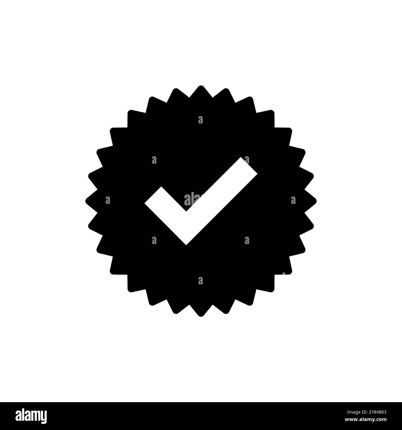verified icon vector. verification check mark. approved sign and symbol ...