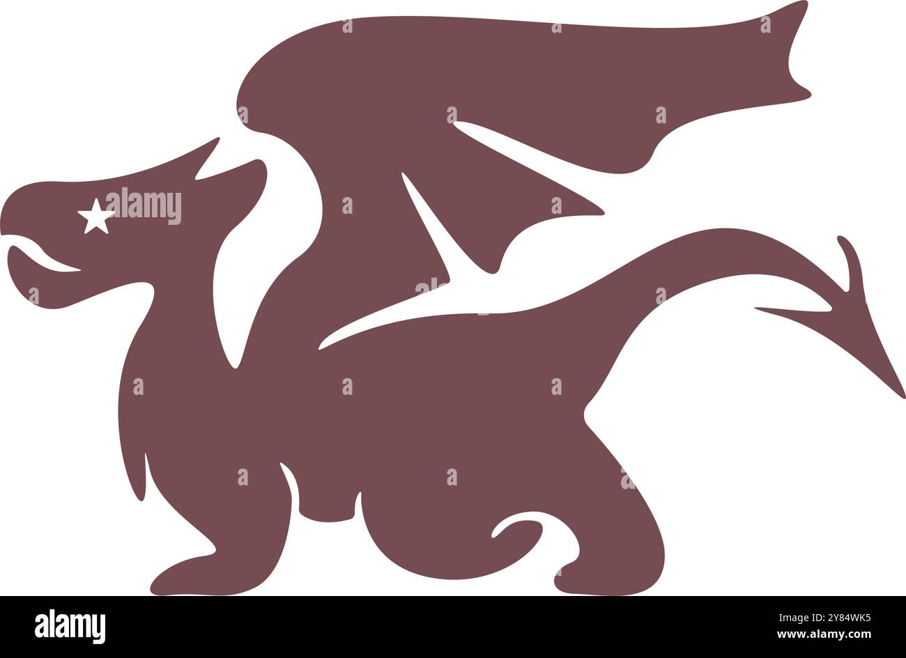 Dragon logo icon design template Stock Vector