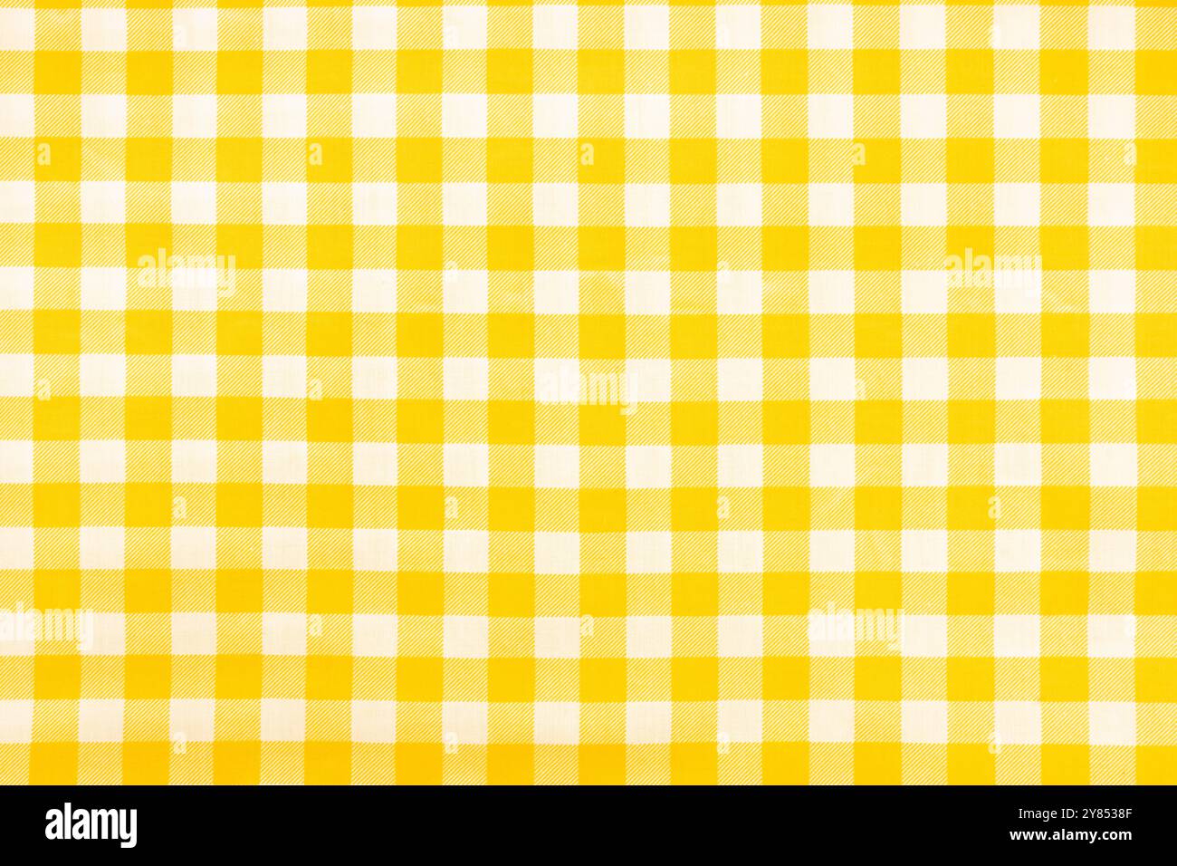 Yellow gingham check pattern that can be used for background Stock Photo