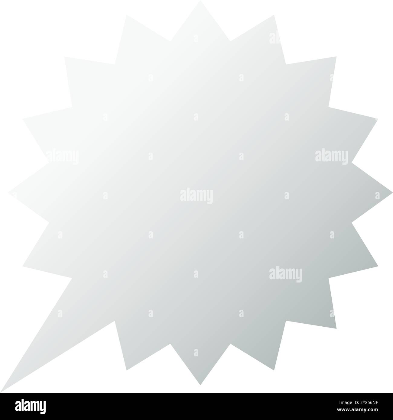 Speech bubble template. White smooth gradient shape Stock Vector Image ...