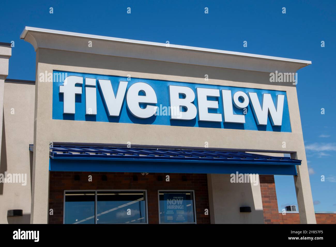 Roseville, Minnesota. Five Below is a discount store that prices most