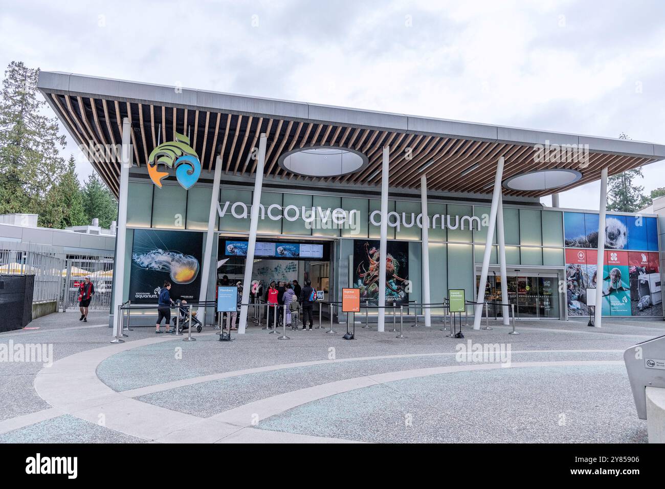 Vancouver, British Columbia, Canada – September 26, 2024: Exterior of Vancouver Aquarium in Vancouver, Canada. Stock Photo