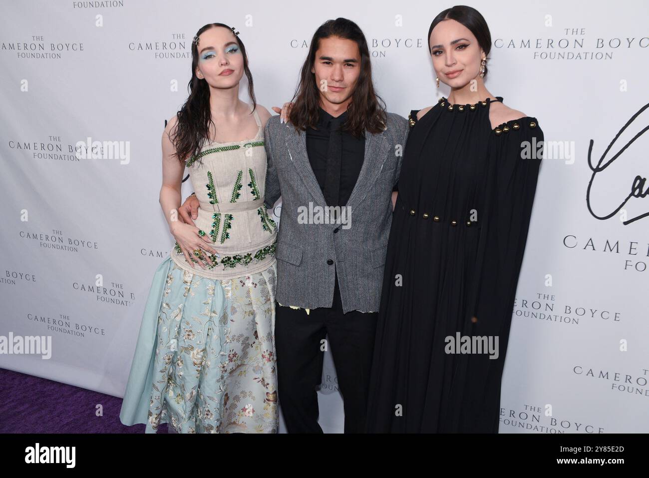 Hollywood CA USA - June 1, 2023: Booboo Stewart, Dove Cameron, Sofia Carson attends the 2nd Annual Cam For A Cure Gala Stock Photo