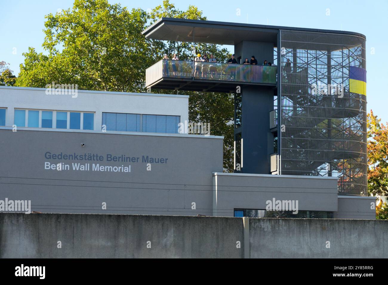 Berlin Wall Memorial - Gedenkstätte Berliner Mauer Visitor Centre Berlin Bernauer Straße, Berlin Germany Europe Stock Photo