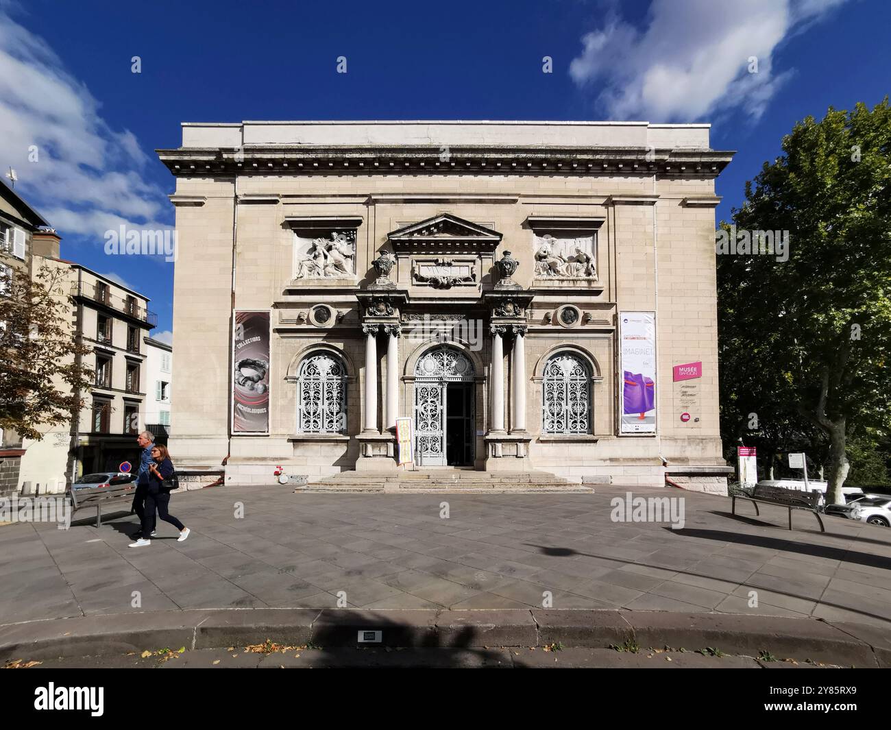 Clermont Ferrand. Facade of Bargoin museum. Puy de Dome. Auvergne-Rhone-Alpes. France - Smartphone Captured Stock Image