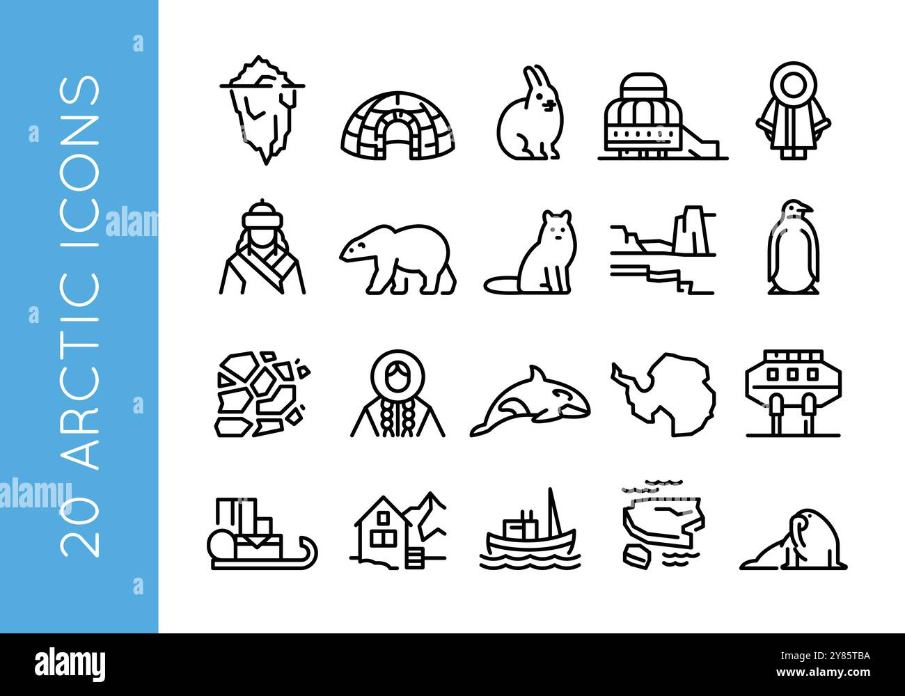 Arctic climate wildlife Stock Vector Images - Alamy