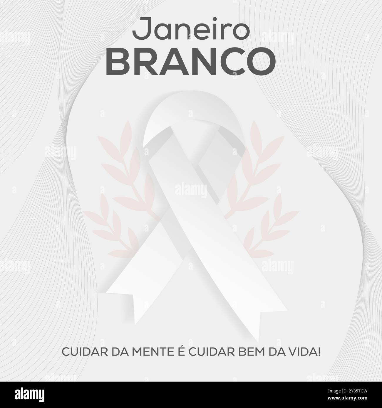 janeiro branco illustration in gradient design style Stock Vector