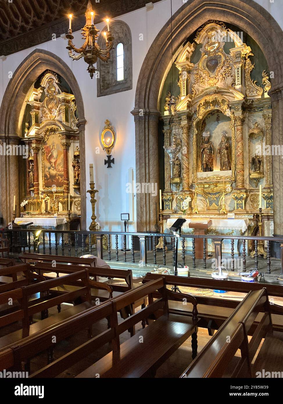 The Cathedral of Our Lady of the Assumption in Sé, Funchal, Madeira, Portugal - Smartphone Captured Stock Image
