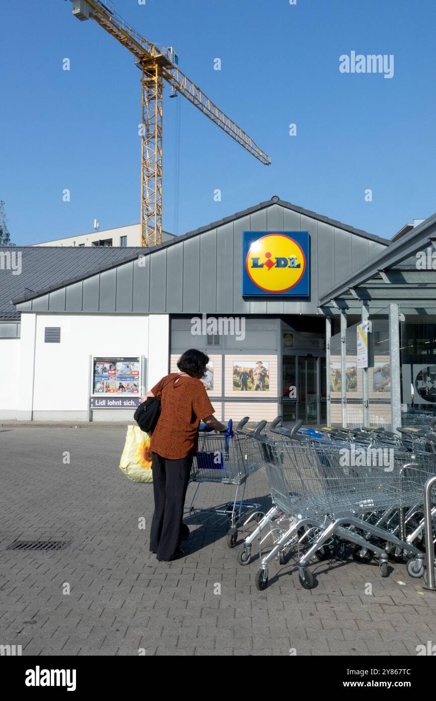 Retail Chain Lidl Supermarket, Lidl Germany Outside Discount Shop Stock Photo