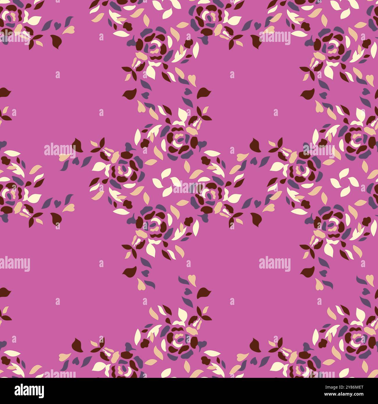 Seamless pattern with beautiful roses. Vector illustration Stock Vector ...