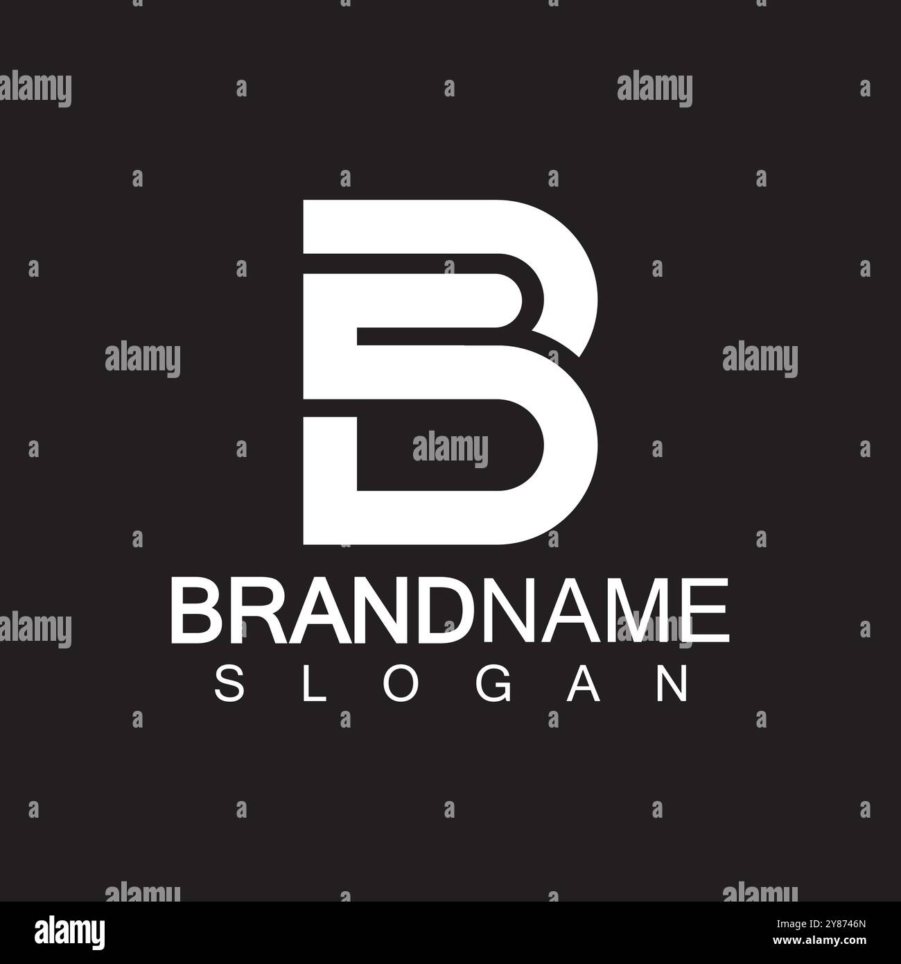 Alphabet Letters SB or BS logo design template Stock Vector Image & Art ...