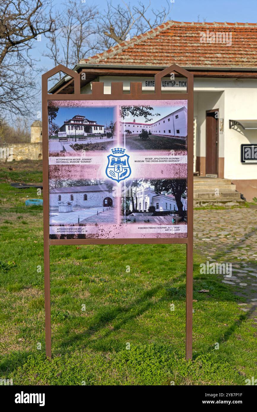 Vidin, Bulgaria - March 16, 2024: Historic Landmarks Information Board ...