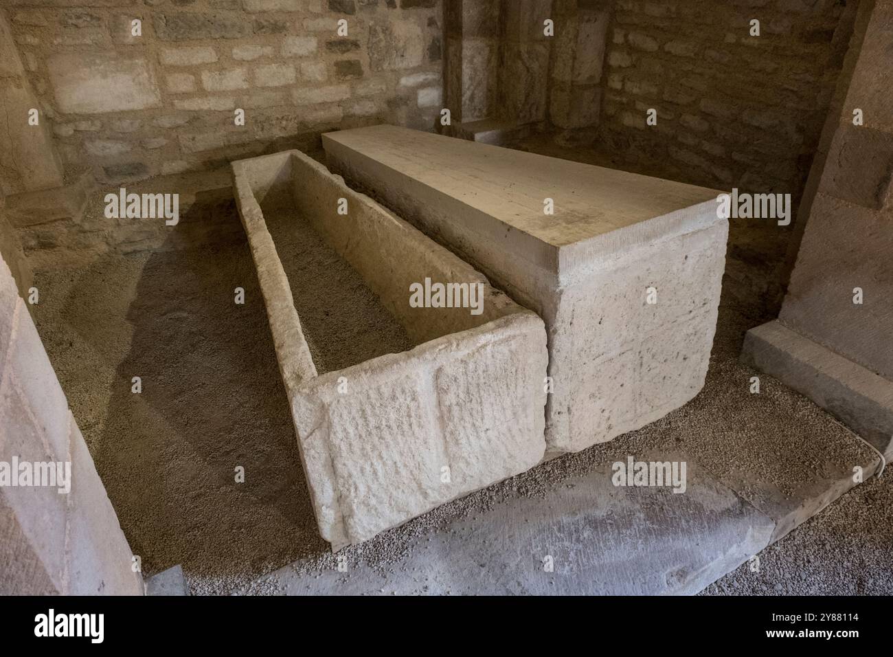 Elevations of the carolingian crypt hi-res stock photography and images ...