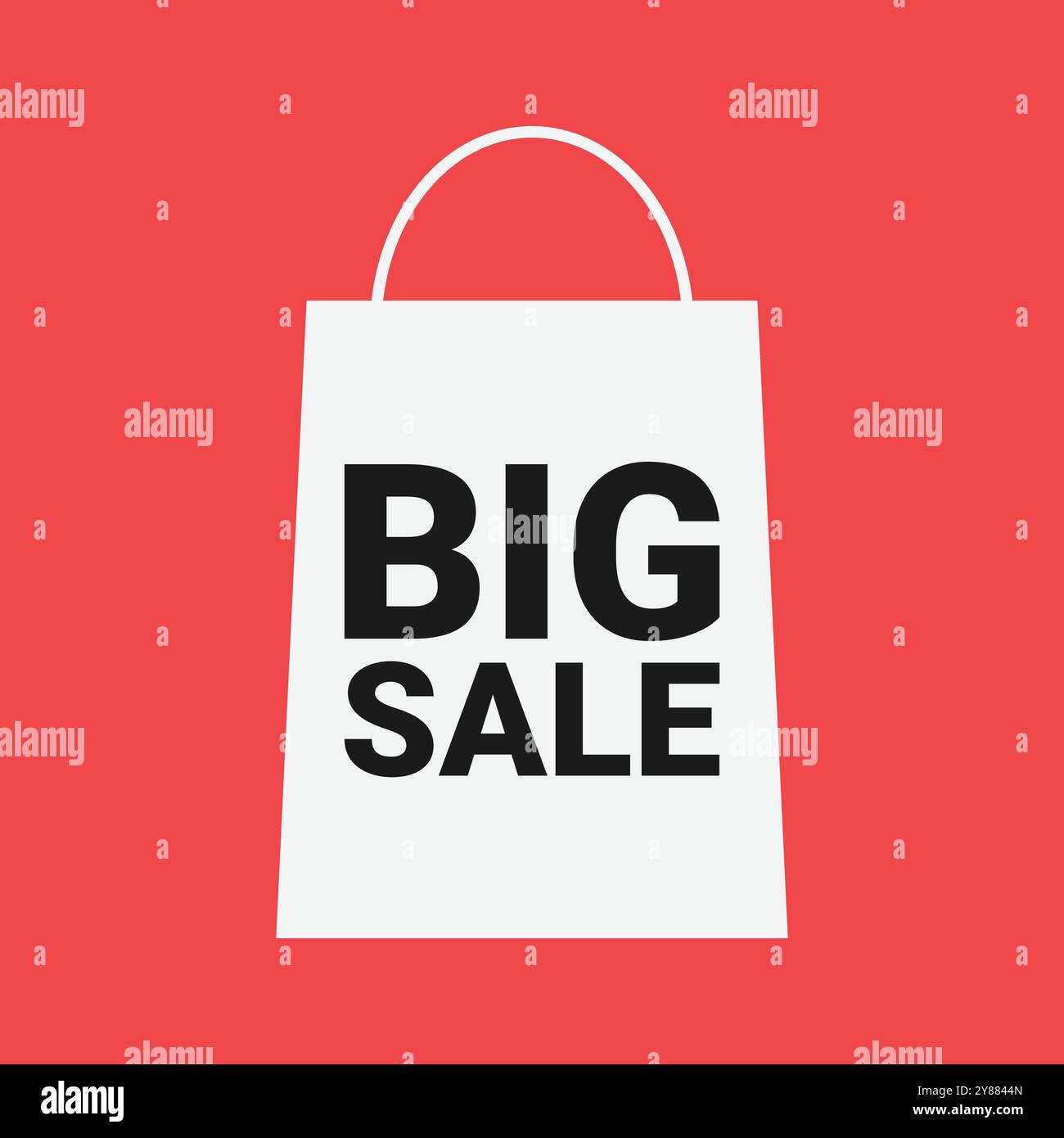Big sale shopping bag illustration Stock Vector Image & Art - Alamy