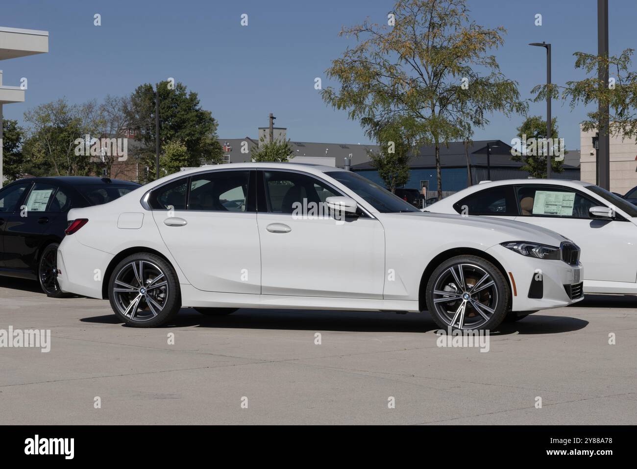 Lafayette - October 2, 2024: BMW 330i xDrive Sedan display. BMW offers ...