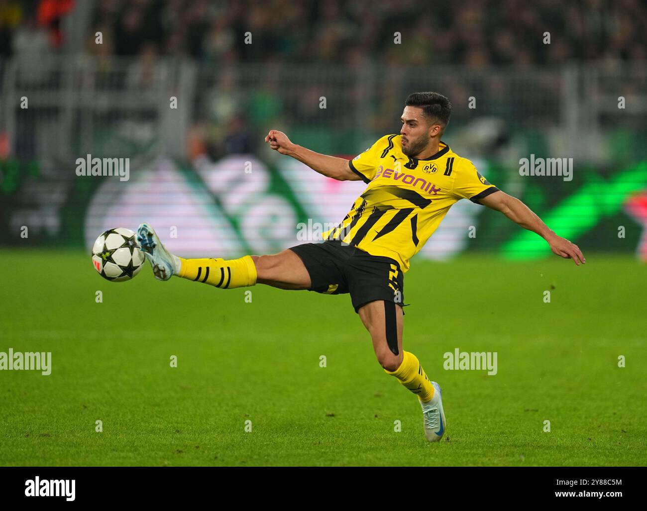 Dortmund, Germany. 1 October, 2024.  Yan Couto  during the Champions League - MD2 game between Borussia Dortmund -vs Celtic at Signal Luna Park, Dortmund, Germany. Credit: Ulrik Pedersen/Alamy Stock Photo