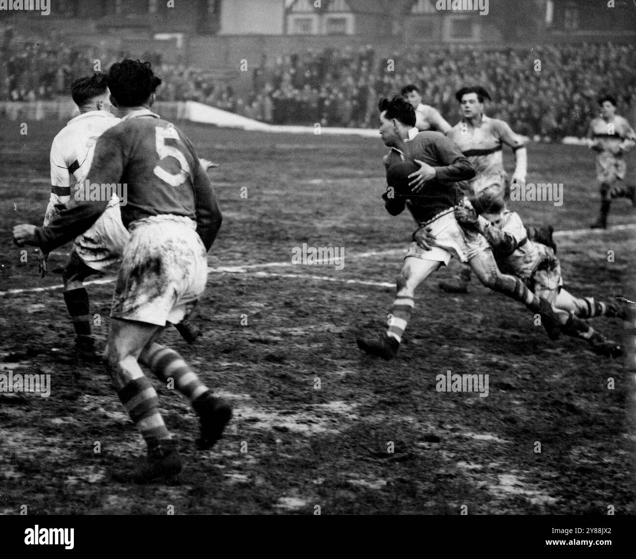 Photo Ancienne De Match De Rugby League à Salford - Vintage 1900s