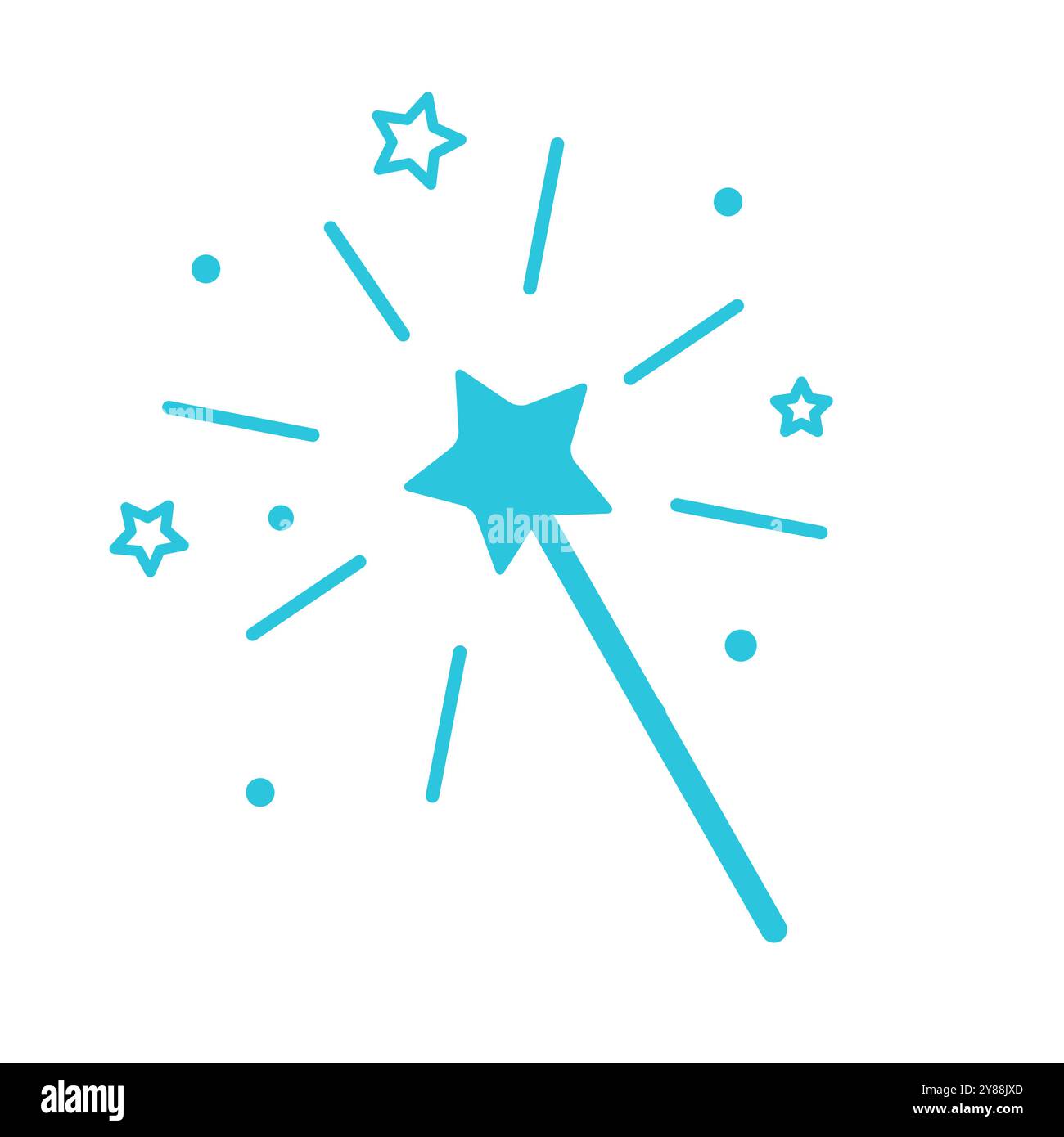 Miracle icon. Isolated on white background. From blue icon set. Stock Vector
