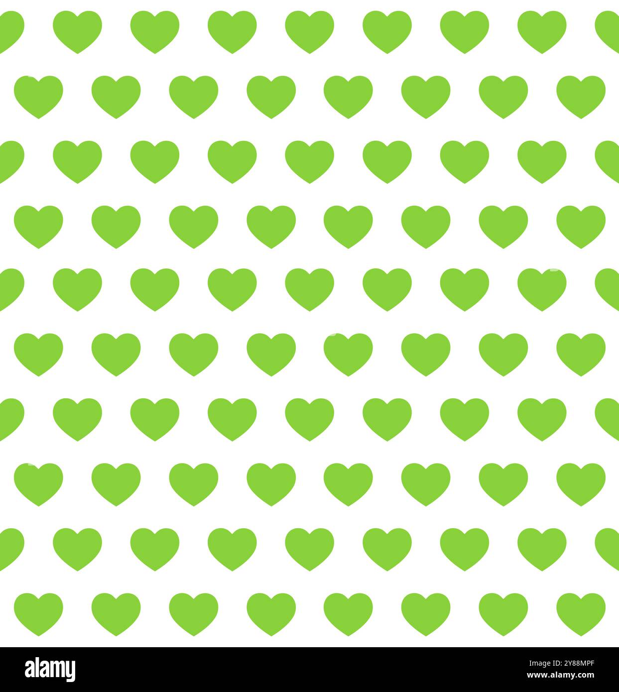 Eco green  hearts seamless pattern texture Stock Vector