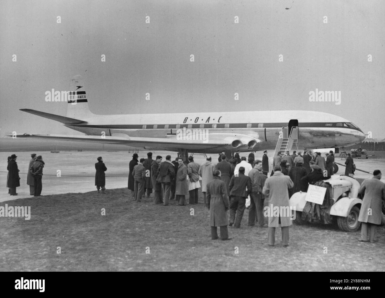 The Record Breaking Comet II Arrives Back In England -- General view of ...