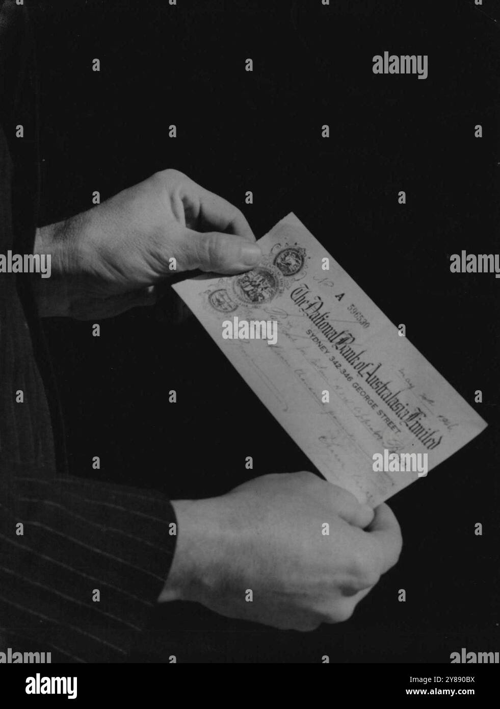 Retro Cheque Vintage cheque hi-res stock photography and images - Alamy