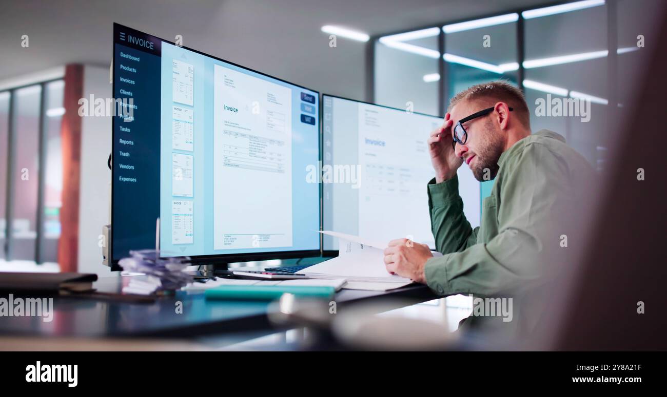 Overwhelmed invoice hi-res stock photography and images - Alamy