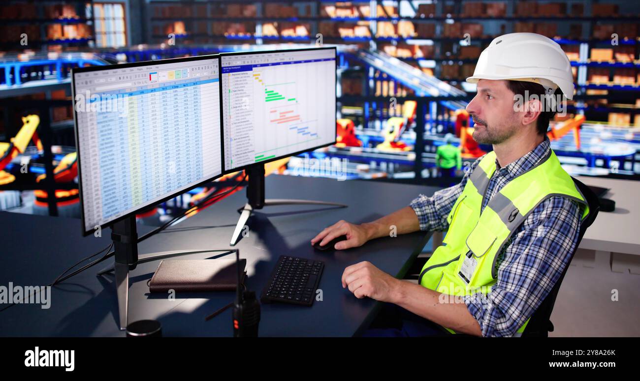 Mature male logistic manager using hi-res stock photography and images ...