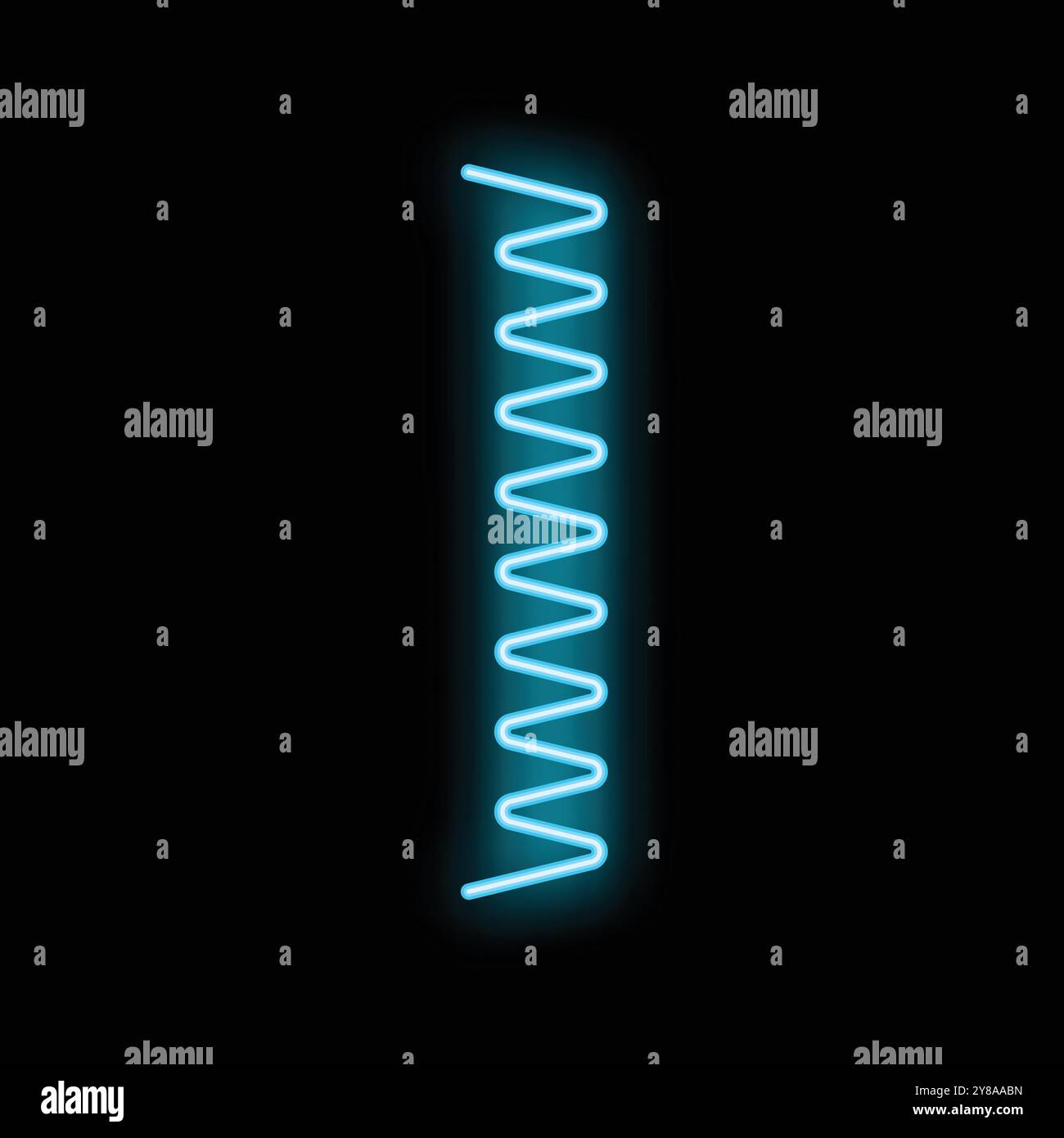 Bright vertical neon line blue Stock Vector Images - Alamy