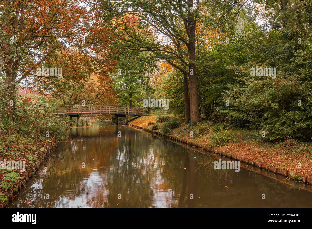 Bridge Park Over Rivers Bridge over water in public park Stock Photo - Alamy
