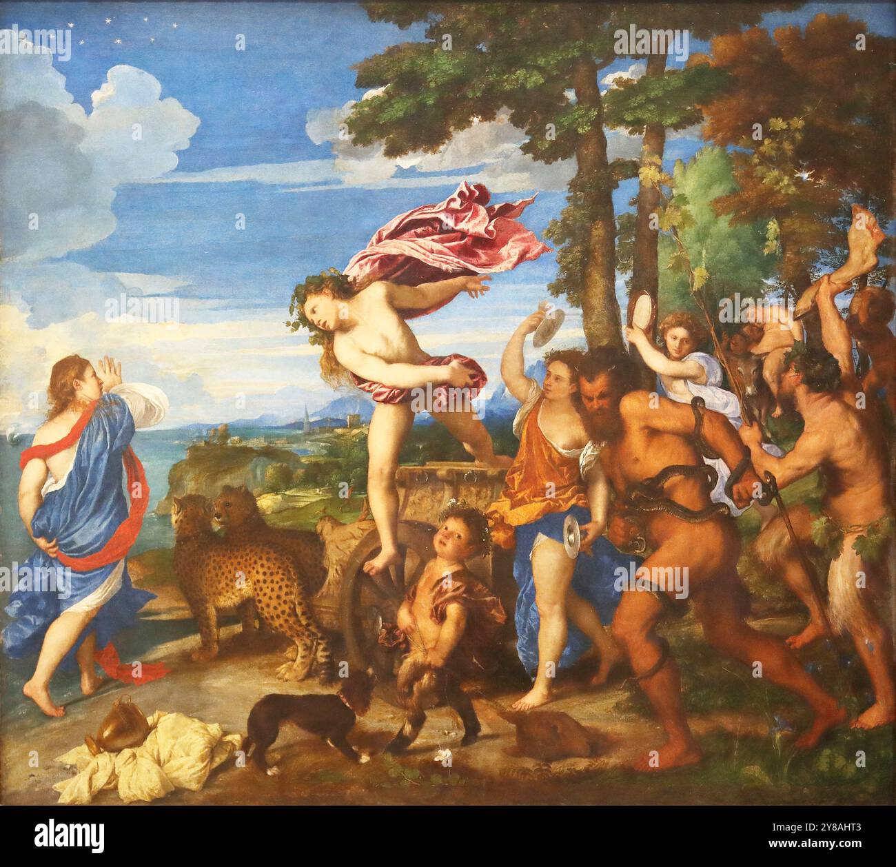 Bacchus and ariadne by tiziano vecellio hi-res stock photography
