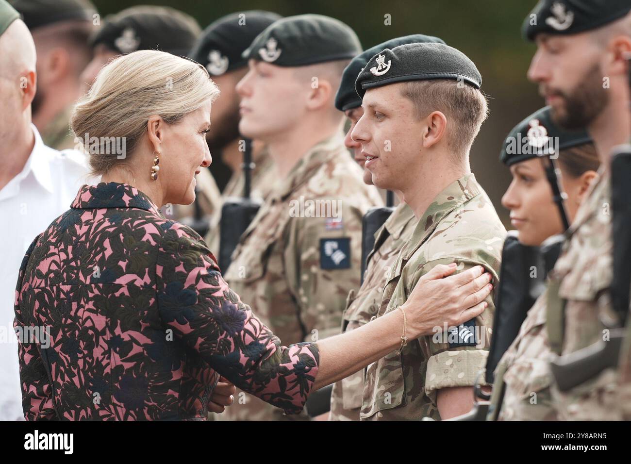 The Duchess of Edinburgh, in her role as Royal Colonel, 5th Battalion ...