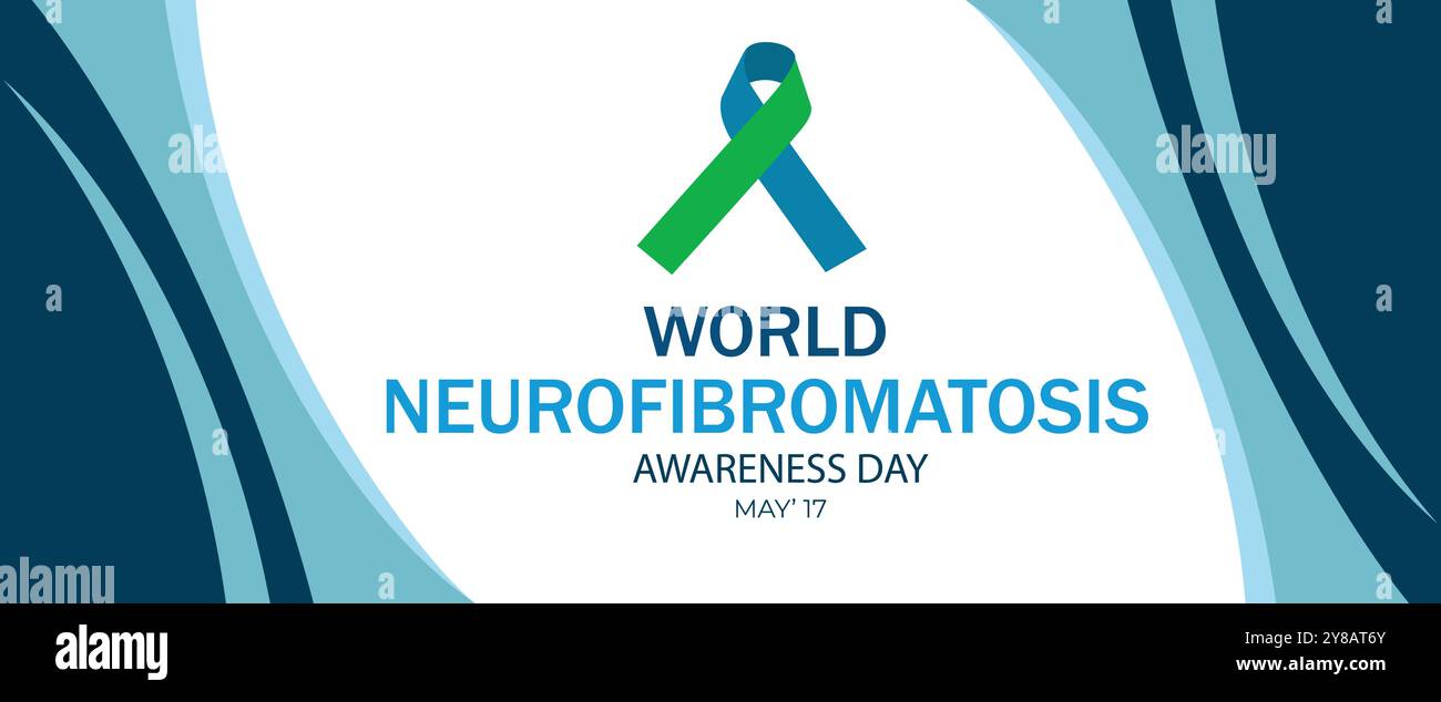 National Neurofibromatosis awareness day observed during the month of May every year. Banner poster design Stock Vector