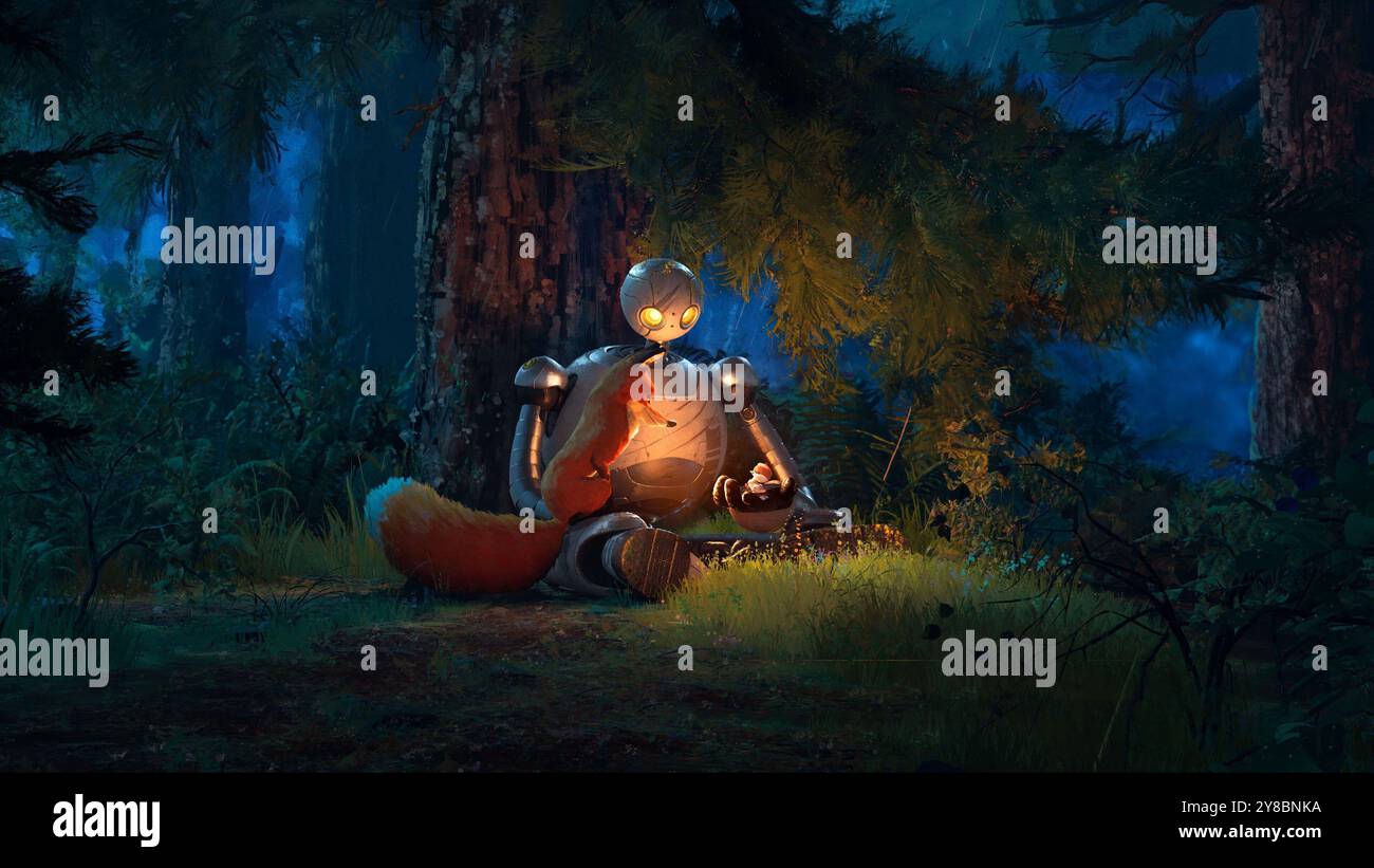 THE WILD ROBOT (2024), directed by CHRIS SANDERS. Credit: DreamWorks Animation / Universal Pictures / Album Stock Photo