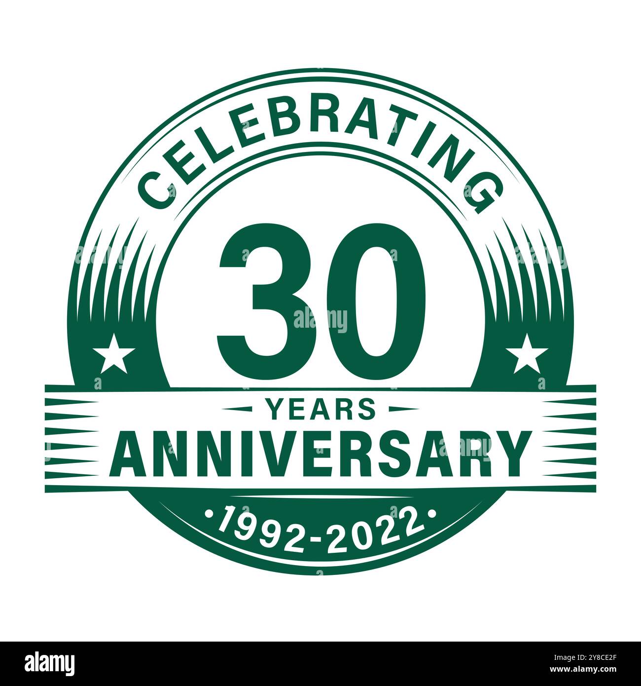 30 years anniversary celebration design template. 30th logo vector ...