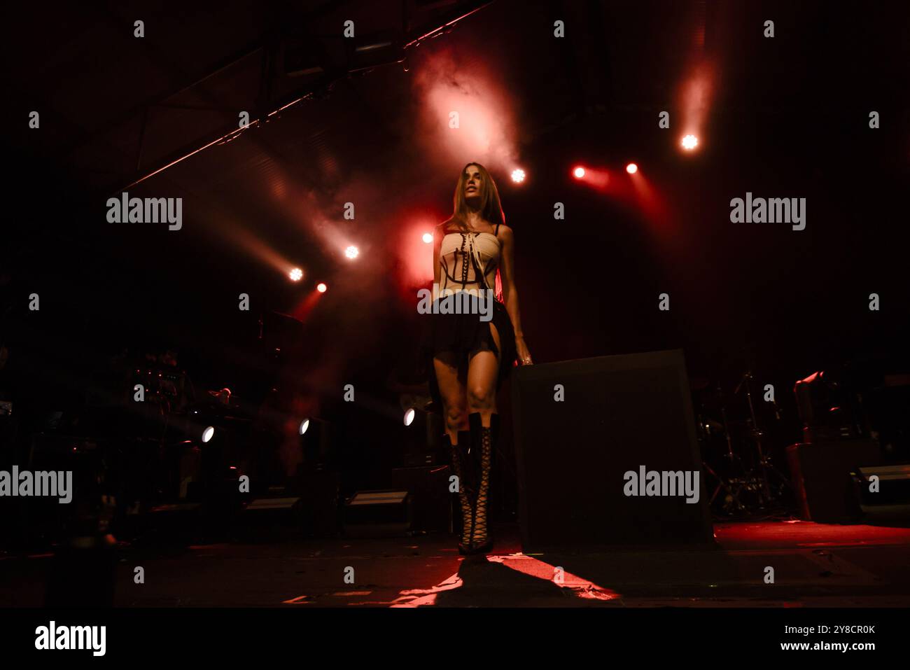 Clara - pseudonym of Clara Soccini - during the concert “PRIMO” Club Tour at Largo Venue Club on October 3, 2024 in Rome - Italy Stock Photo