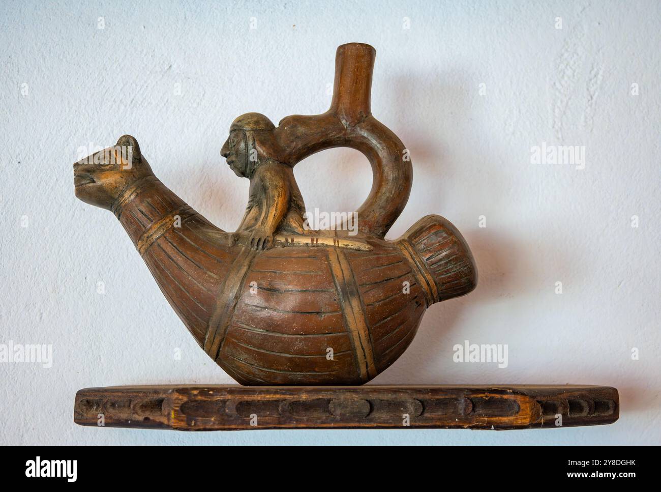 Traditional Inca pottery of various shapes and forms. Peru, South ...