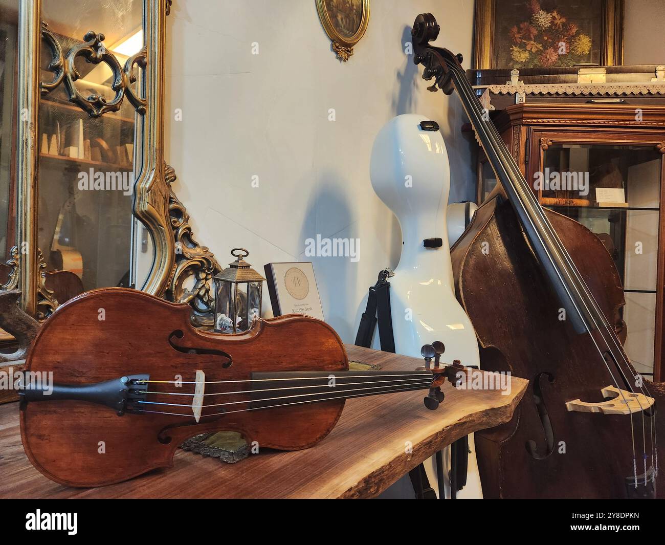 A vintage image of violin - Smartphone Captured Stock Image