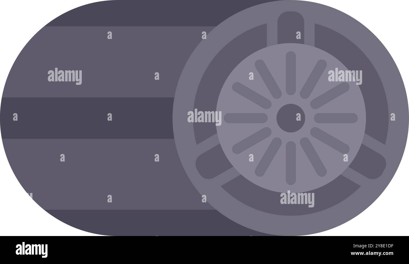 Electric engine showing rotor stator winding generating power as a ...