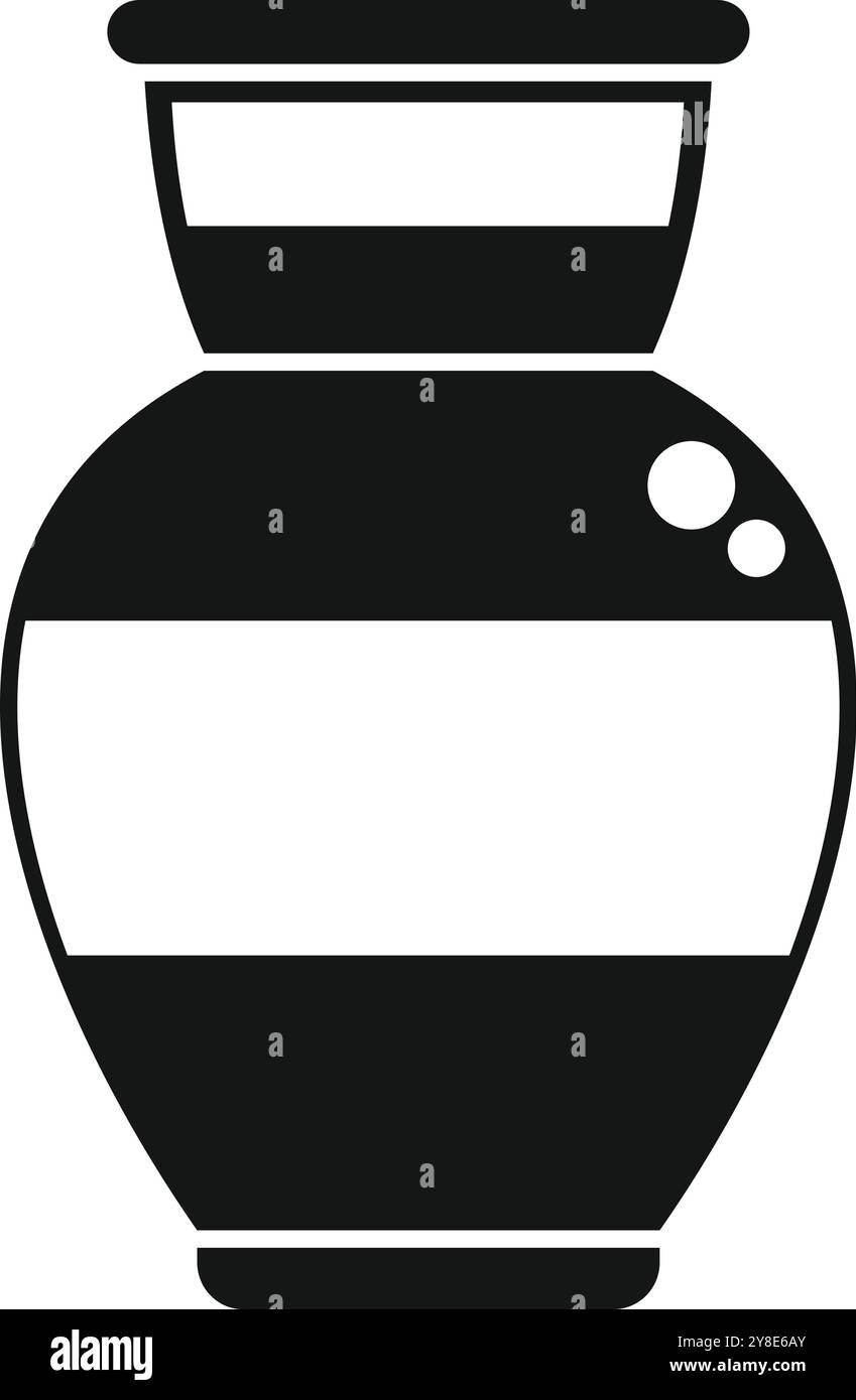 Amphora icon in black hi-res stock photography and images - Alamy