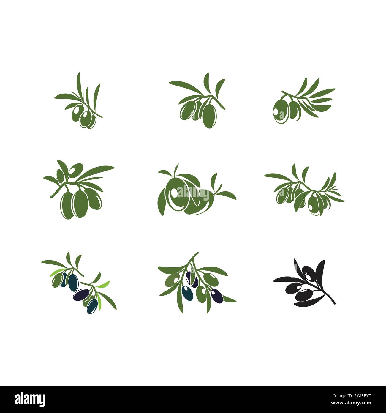 olive icon vector illustration symbol design template Stock Vector