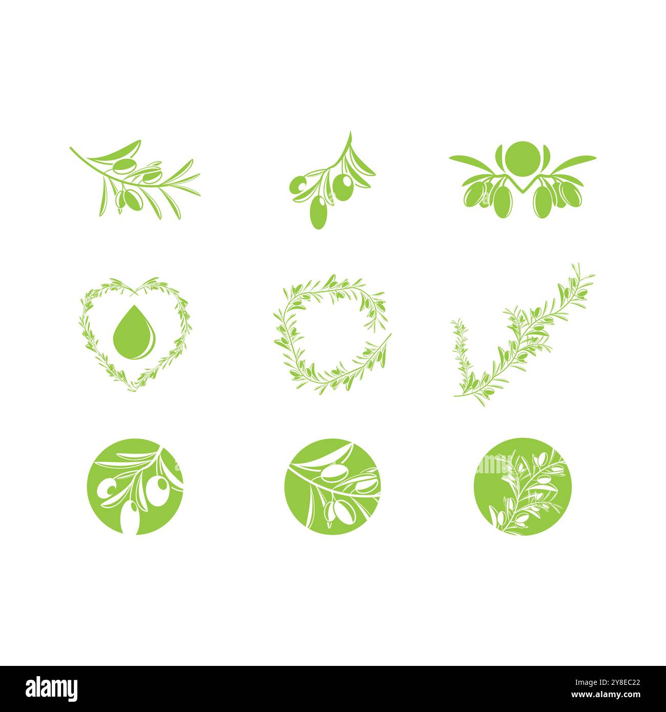 olive icon vector illustration symbol design template Stock Vector