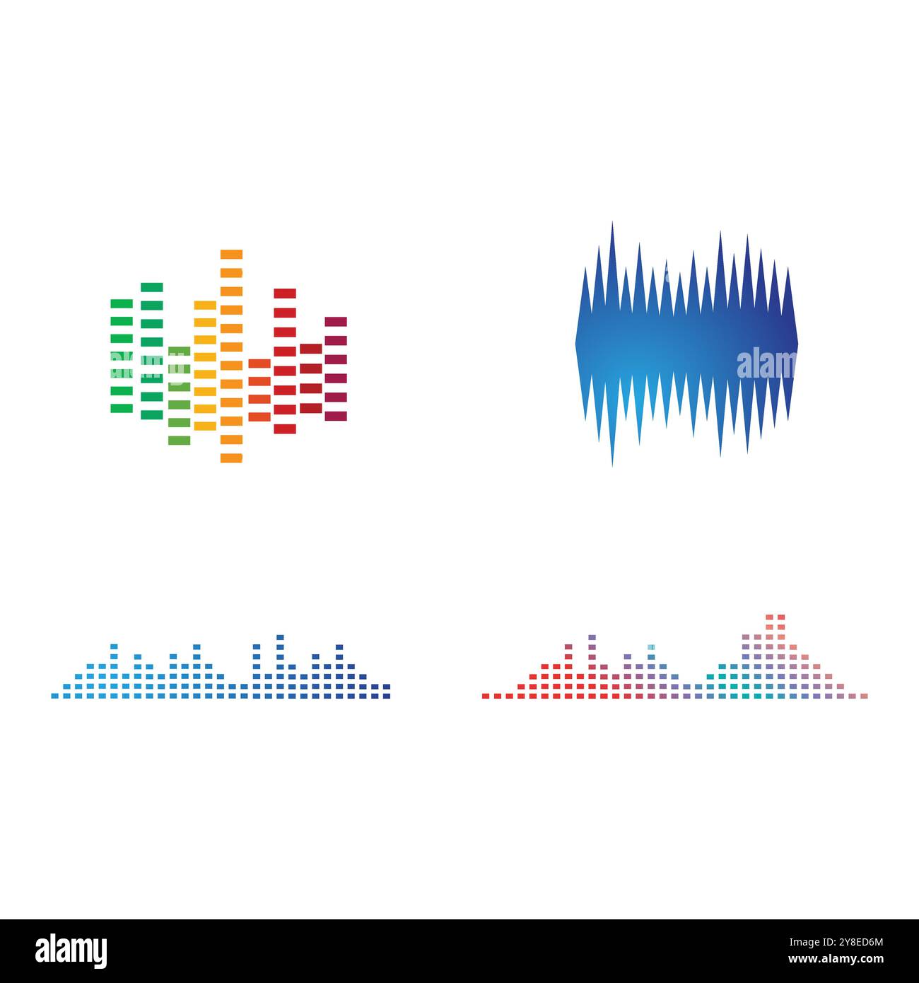 Sound waves vector illustration design template Stock Vector Image ...