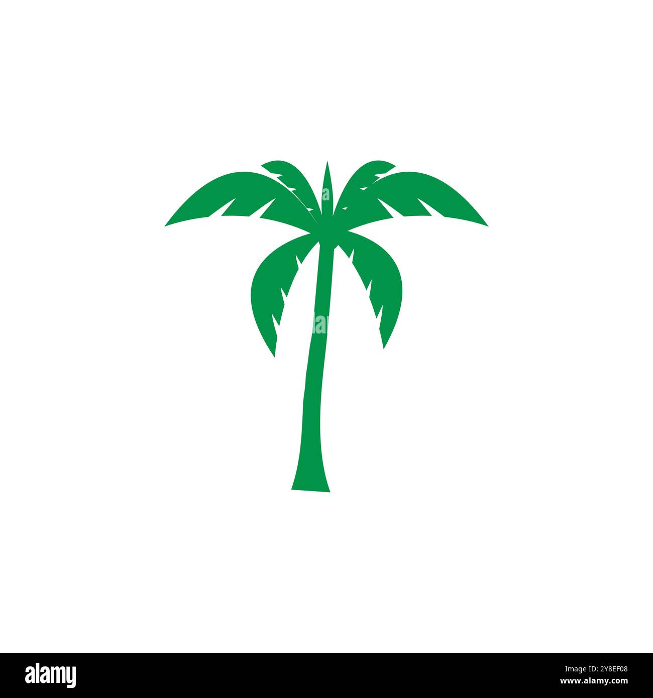 Palm tree summer logo template vector illustration Stock Vector