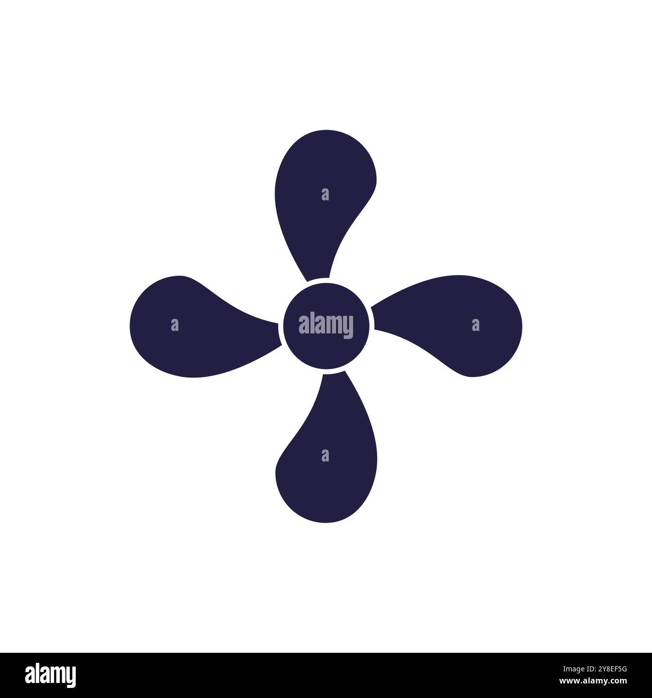Fan icon vector illustration flat design template Stock Vector