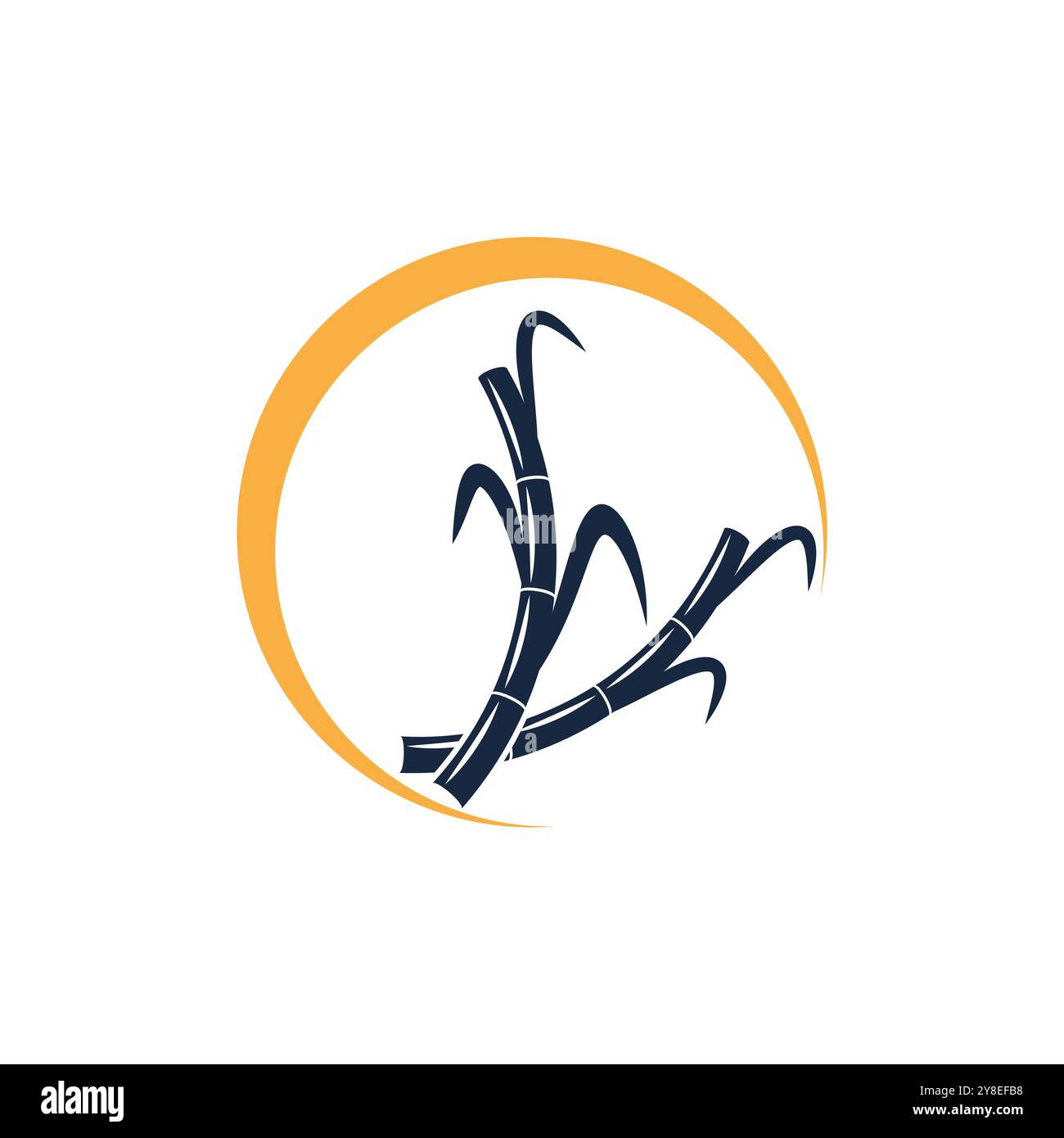 Sugarcane logo vector template symbol design Stock Vector