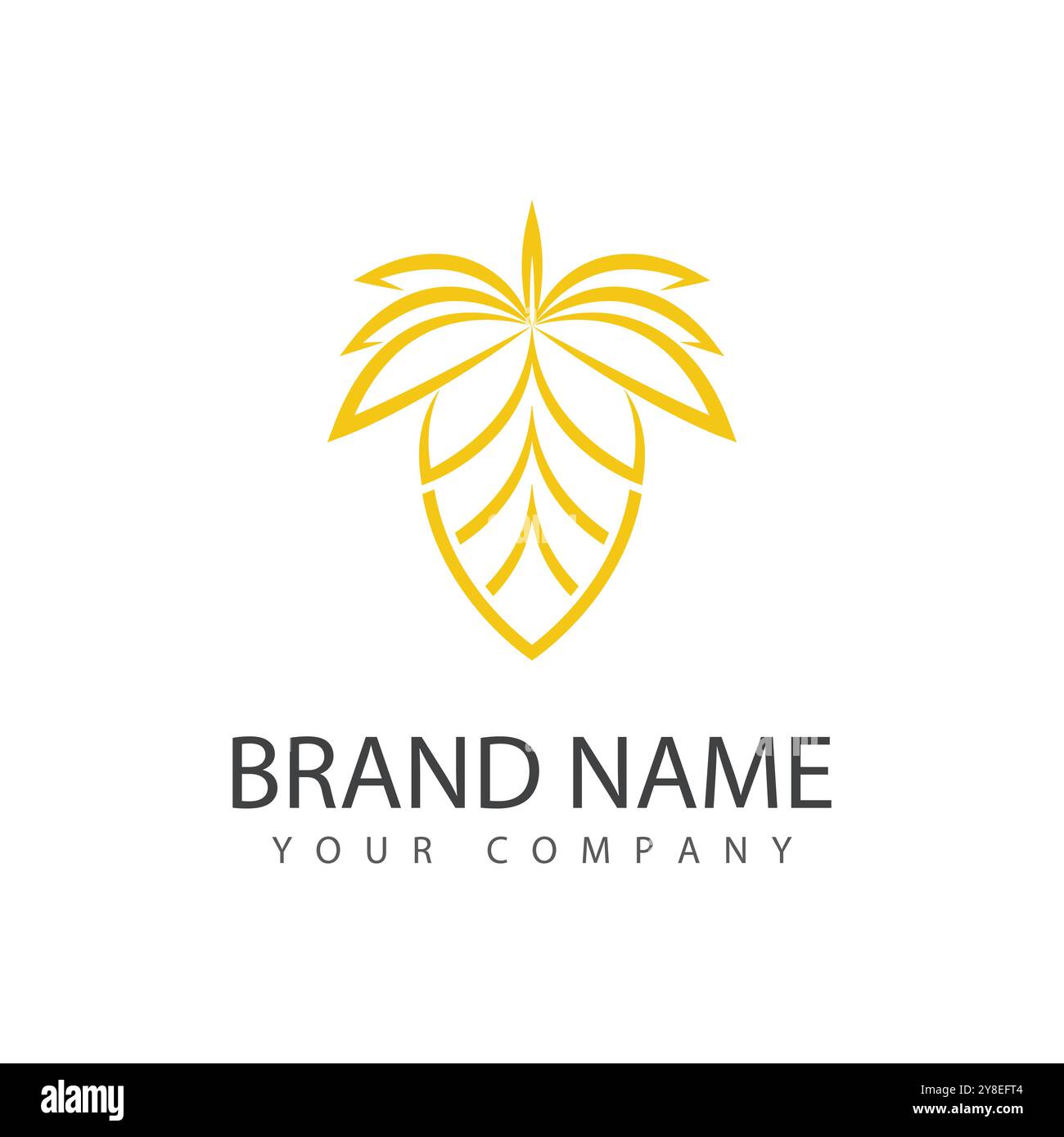 Palm tree summer logo template vector illustration Stock Vector